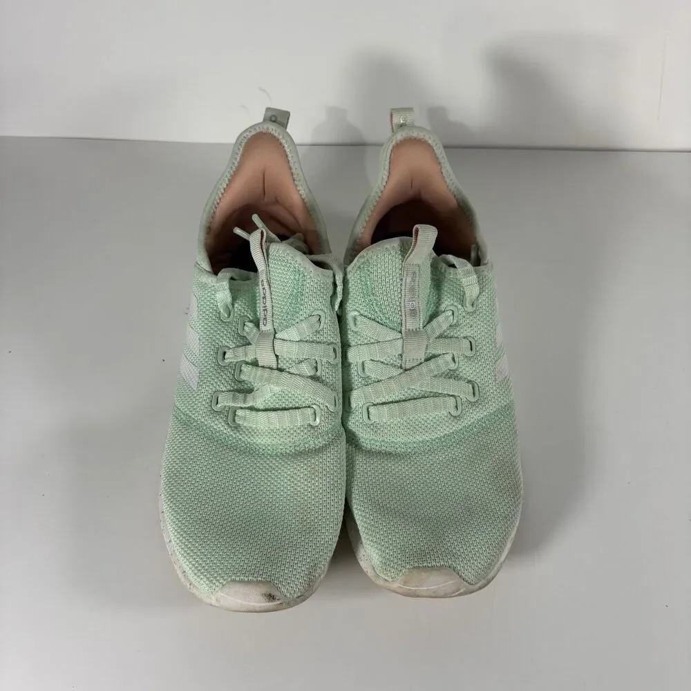 adidas Cloudfoam Pure Ice Mint/Cloud White Women's Mesh Cushioned Sneaker sz 8